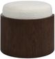Renwil® Capsula Off-White/Walnut Ottoman-2