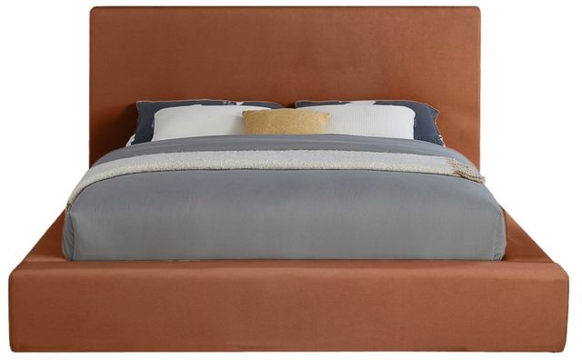 Meridian Furniture Dorian Cognac Full Upholstered Panel Bed-1