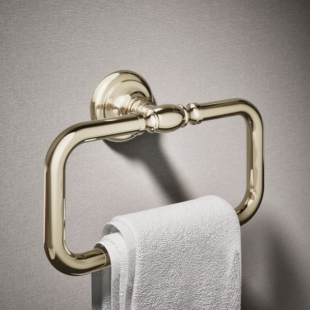 KOHLER® Artifacts® Vibrant French Gold Towel Ring-1