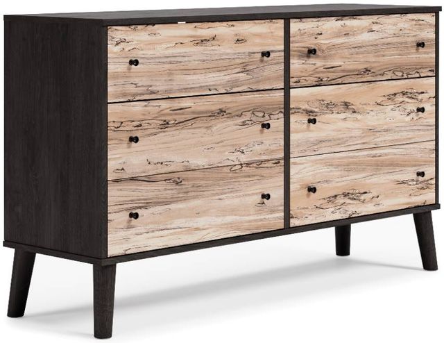 Signature Design by Ashley® Piperton 4-Piece Two-Tone Brown/Black Queen Panel Headboard Bedroom Set-2