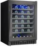 Silhouette® Sydney 24" 5.6 Cu. Ft. Black Stainless Steel Wine Cooler-4