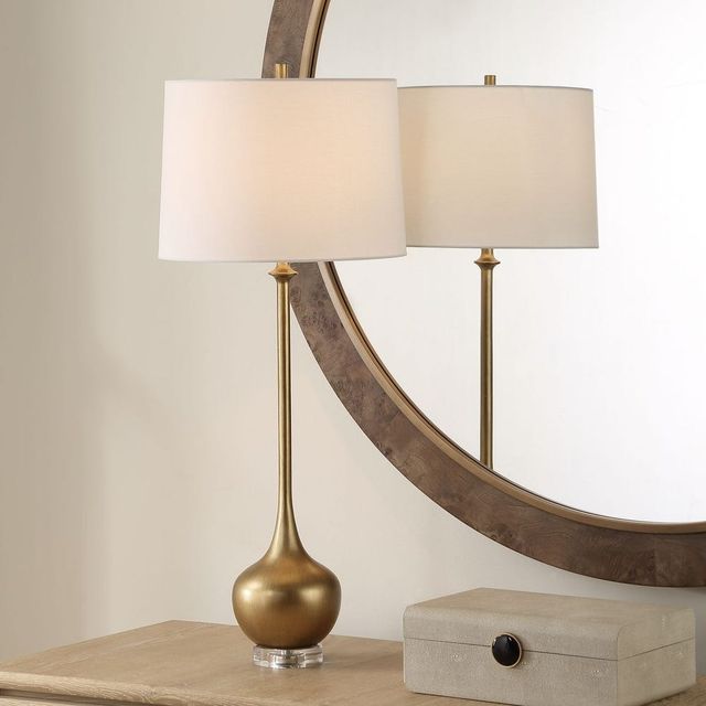 Uttermost® Good As Gold Gold Buffet Lamp-1