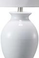 A & B Home Vale White Ceramic Table Lamp-2