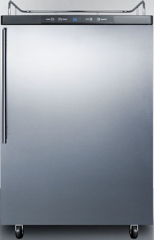 Summit® 5.6 Cu. Ft. Stainless Steel Beer Cooler/Kegerator-0