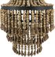 Harp & Finial® Banks Matte Black/Natural Chandelier-1