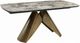 ACME Furniture Malika Ceramic Top Dining Table with Copper Cross Brushed Base-0