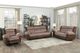 Homelegance® Chai Two-Tone Double Manual Reclining Sofa-1