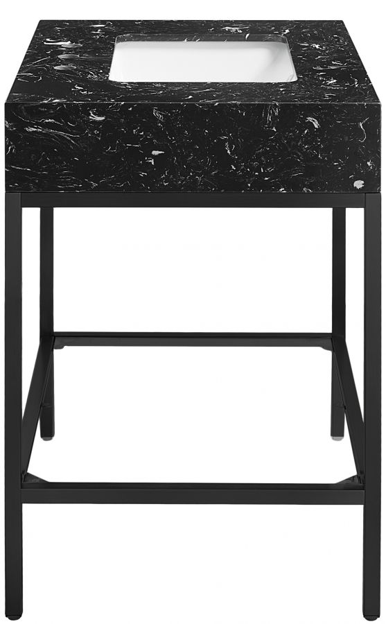 Meridian Furniture Marmo Black/Matte Black 30" Bathroom Vanity-4