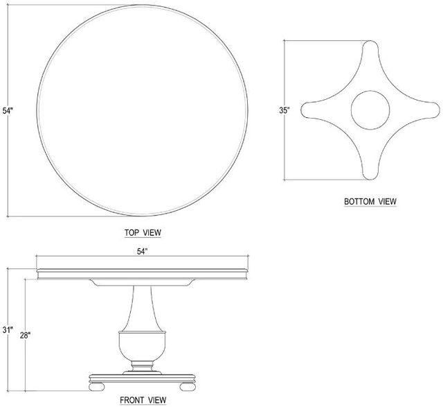 Bramble Customizable Virginia 54'' Dining Table-1