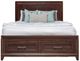 Mako Wood Furniture Inc. Aspen Queen Storage Panel Bed-1