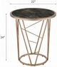 ACME Furniture Cicatrix Black Marble Top End Table with Champagne Base-2
