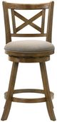 Armen Living Kodi 3-Piece Sepia Brown/Static Gray Counter Stool Set-2