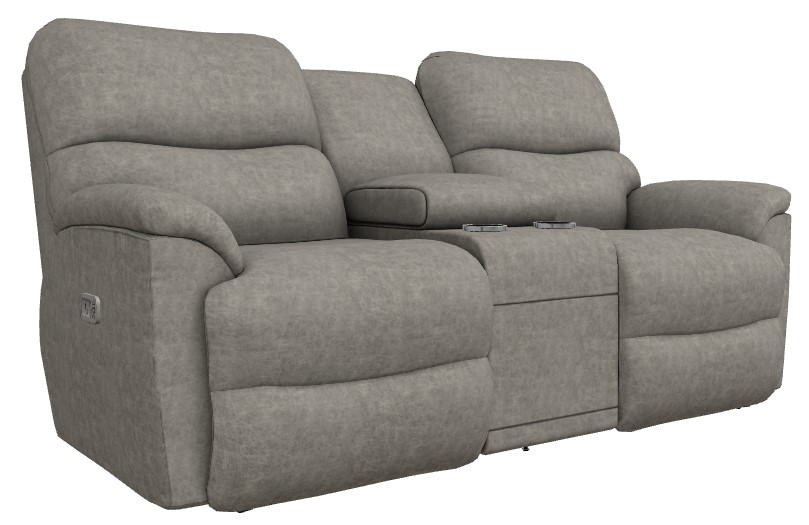 La-Z-Boy® Trouper Charcoal Power Reclining Loveseat with