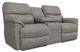 La-Z-Boy® Trouper Charcoal Power Reclining Loveseat with Console and Headrest-0