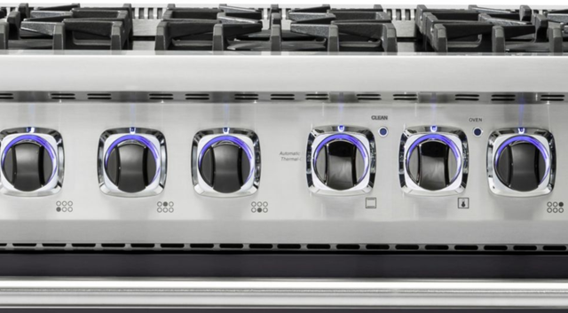 Viking® 7 Series 35.88" Graphite Gray Pro Style Dual Fuel Range-1