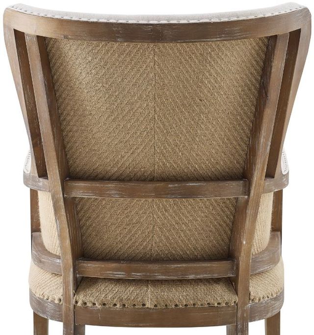 Steve Silver Co. George Alabaster/Distressed Oak Wingback Accent Chair-2