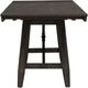 Liberty Furniture Double Bridge 6-Piece Dark Chestnut/Gray Gathering Table Set-3