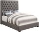 Coaster® Camille Grey California King Button Tufted Bed-0