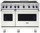 Viking® 7 Series 48'' Pure White Pro Style Gas Range with Griddle-0