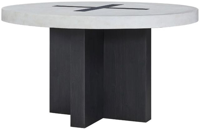 Bernards Moden Java Dining Table with White Faux Concrete Top-0