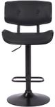Armen Living Brooklyn Black Adjustable Swivel Bar Stool-1