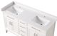 Furniture of America® Rimini White Vanity Set-3