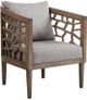 Olliix by INK+IVY Light Grey Crackle Accent Chair-0