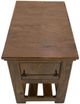 International Furniture Direct Walnut Reddish Brown 18" Chairside Table-4