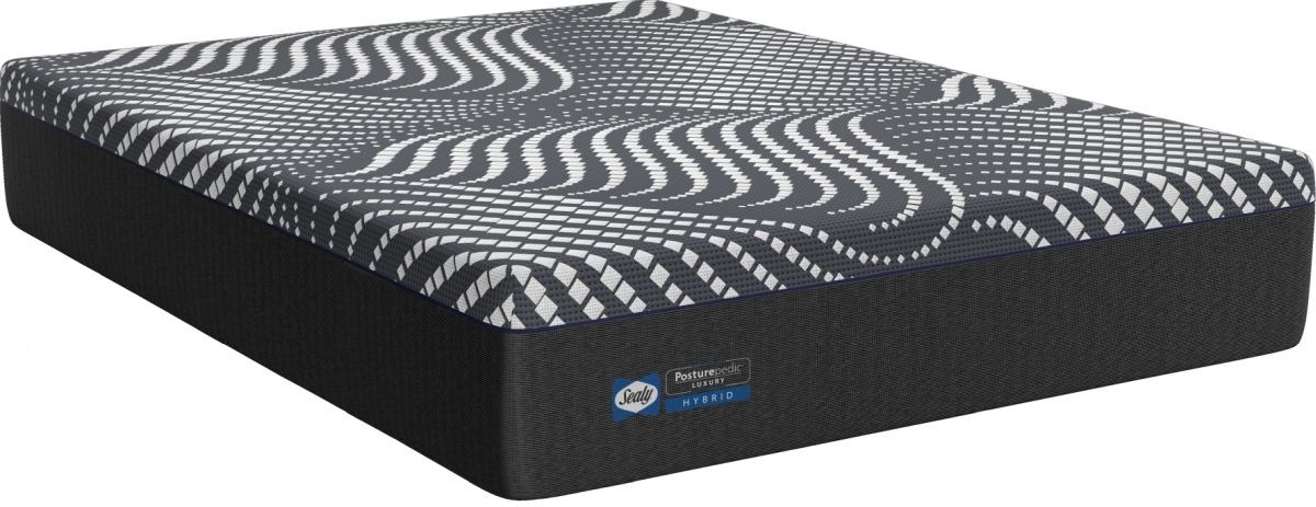 Queen sealy posturepedic hybrid premium silver chill plush mattress best sale