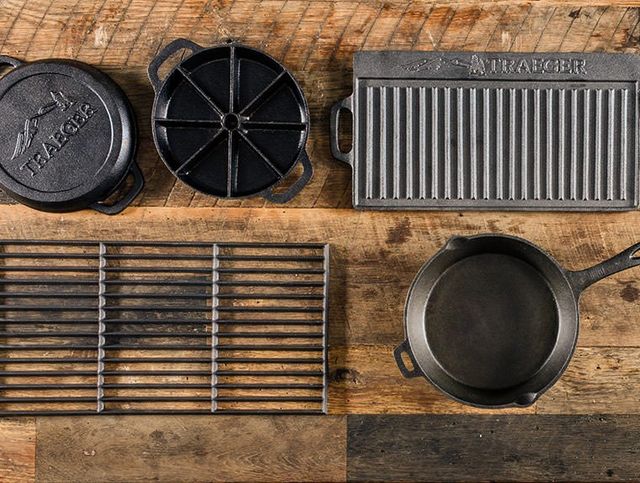 Traeger® Cast Iron/Porcelain Grill Grates-1