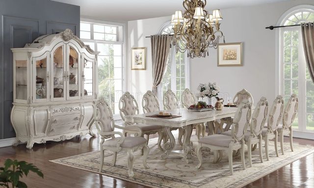 ACME Furniture Ragenardus 2-Piece Beige/Antique White Arm Chair-1