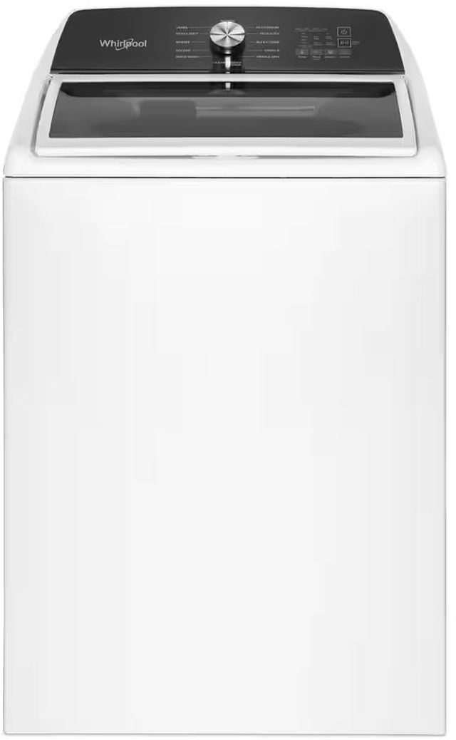 Whirlpool® White Impeller Top Load Washer and Gas Dryer Laundry Pair-1