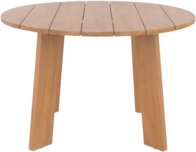 Moe's Home Collection Delta Natural Teak Outdoor Round Dining Table -1