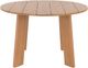 Moe's Home Collection Delta Natural Teak Outdoor Round Dining Table -1
