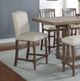 Winners Only® Xcalibur Gray/Oatmeal Upholstered Bar Stool-1