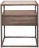 Liberty Furniture Jamestown Glass Top End Table with Tobacco Base-4