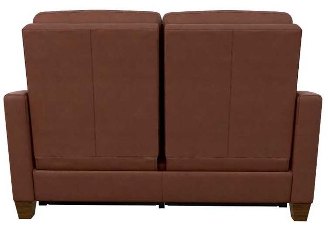 La-Z-Boy® Quinault Chestnut Leather Power Reclining Loveseat with Headrest-4