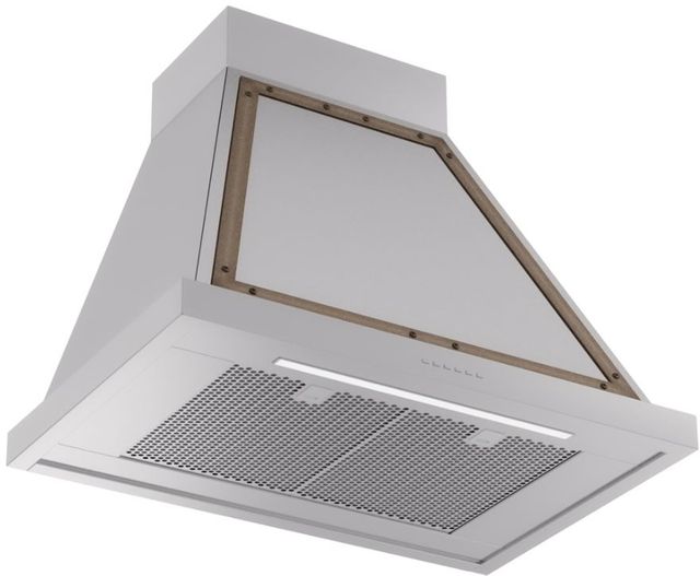 Ilve® Nostalgie II Noblesse 30" Stainless Steel Wall Mounted Range Hood with Burnished Trim-1