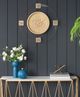 A & B Home Clear/Gold/White Round Gear Clock-5