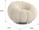 Emerald Home Lily Cream Boucle Pumpkin Swivel Accent Chair-2