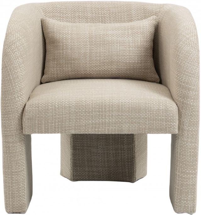 Meridian Furniture Sawyer Beige Weaved Fabric Accent Chair-1