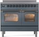 Ilve® Nostalgie II Series 40" Blue Grey Pro Style Induction Range-0