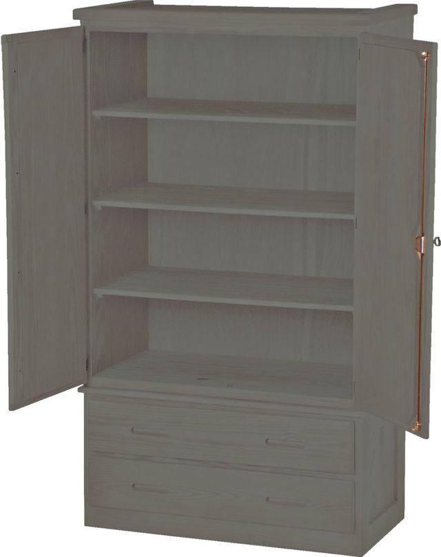Crate Designs™ Furniture Graphite Shelf Armoire-0