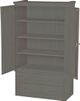 Crate Designs™ Furniture Graphite Shelf Armoire-0