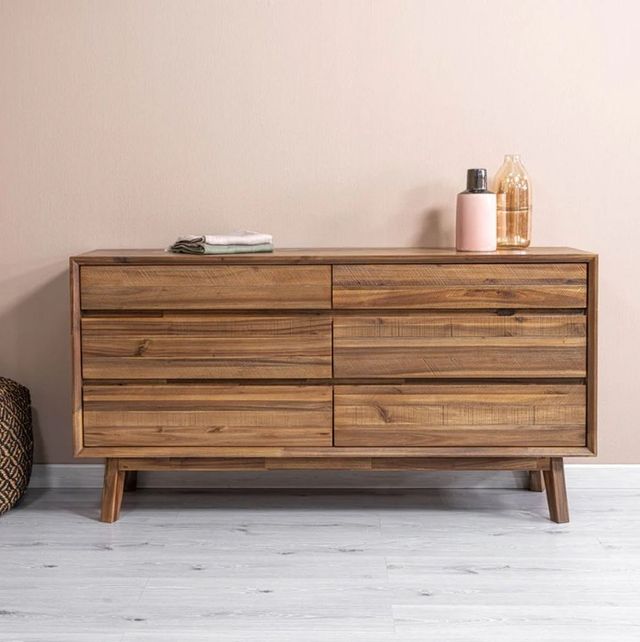LH Home Gia Warm Pecan 6-Drawer Dresser-2