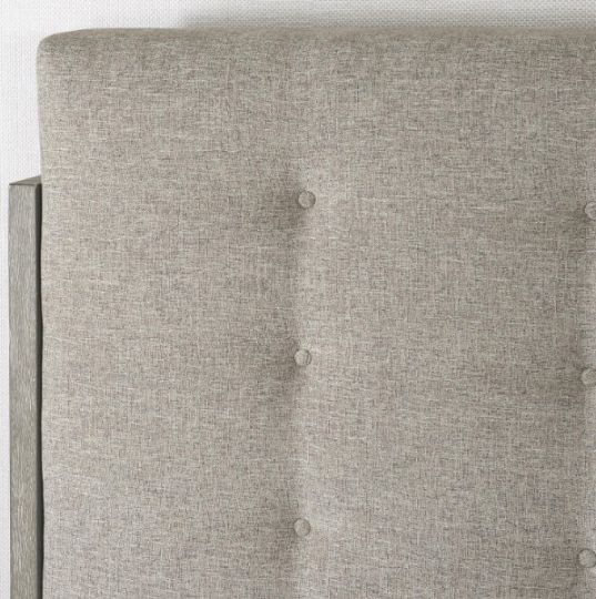 Bernhardt Foundations Gray/Light Shale/Linen King Panel Bed-3