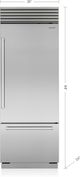 Sub-Zero® Classic Series 17.0 Cu. Ft. Stainless Steel Built In Bottom Freezer Refrigerator-1