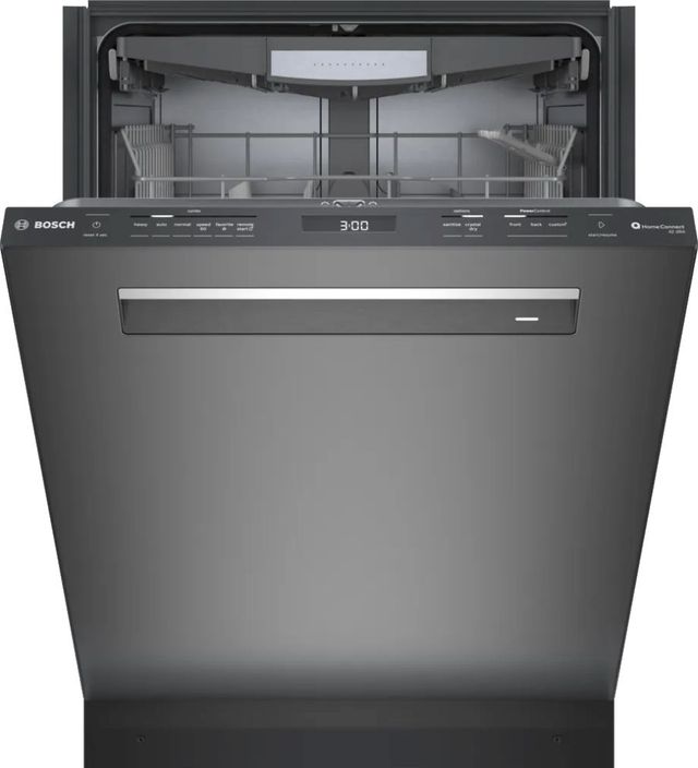 Bosch® 800 Series 24" Black Stainless Steel Top Control Built-In Dishwasher-2