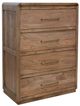 International Furniture Direct Mezquite Brown 4-Drawer Chest-0
