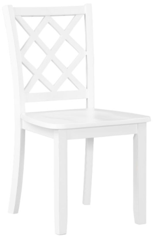 New Classic® Home Furnishings Trellis 5-Piece White Dining Set-2